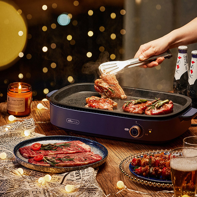 Grill elektryczny ze zdejmowanymi płytami