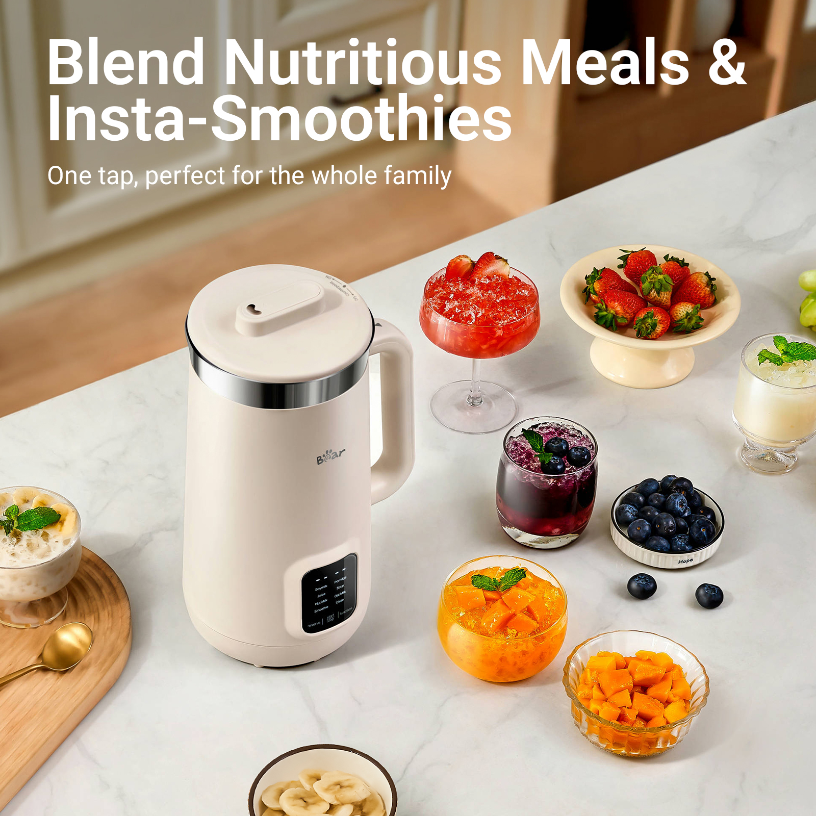 Bear Maszyna do przygotowywania mleka orzechowego 8 w 1