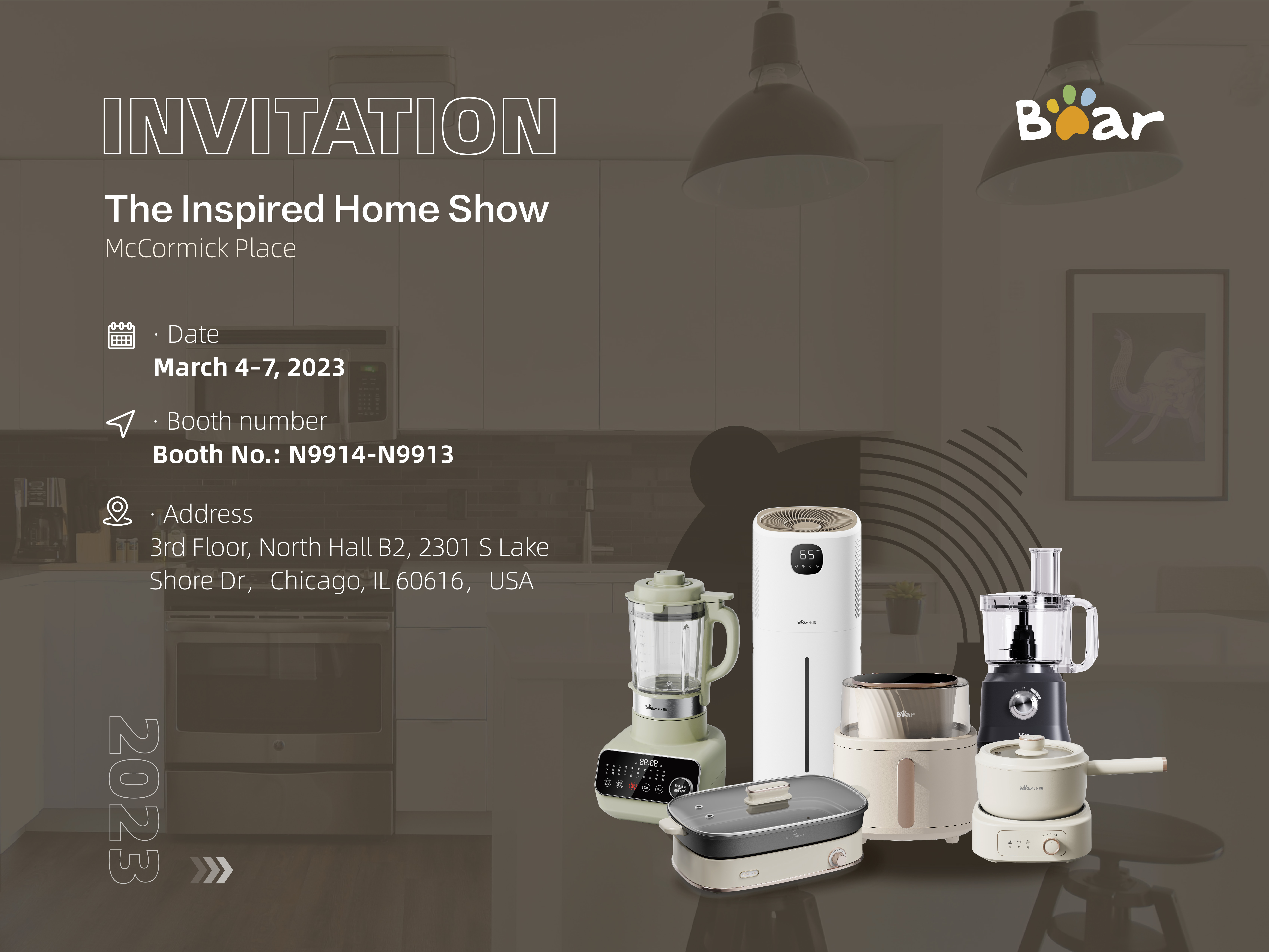Bear weźmie udział w Inspired Home Show w Chicago w dniach 4-7 marca