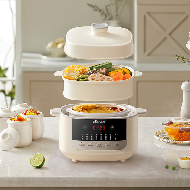 2,5L wielofunkcyjna eletryczna gulasz biała porcelana